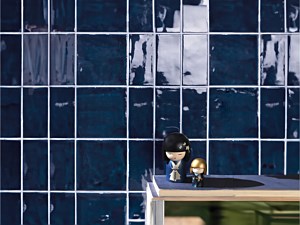 BV Tile - Magma Navy Blue 2.5x2.5 and 5x5